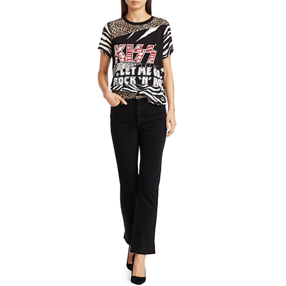 Alice + Olivia Kiss Patchwork Graphic Tee - Picture 6 of 14